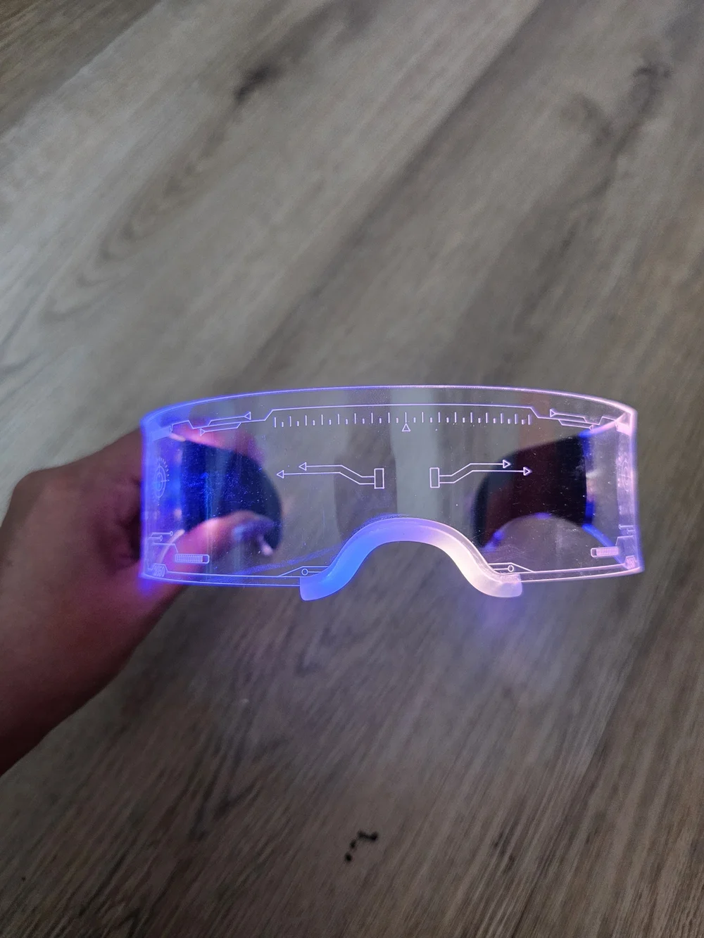 LED Light-Up Visor Headset - Multicolor